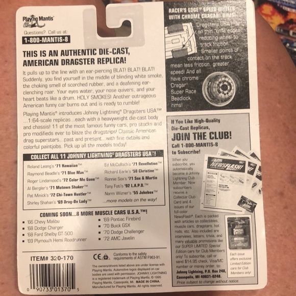 Johnny Lightning Dragsters NHRA 1995 Full Set of 11 - Picture 8 of 9